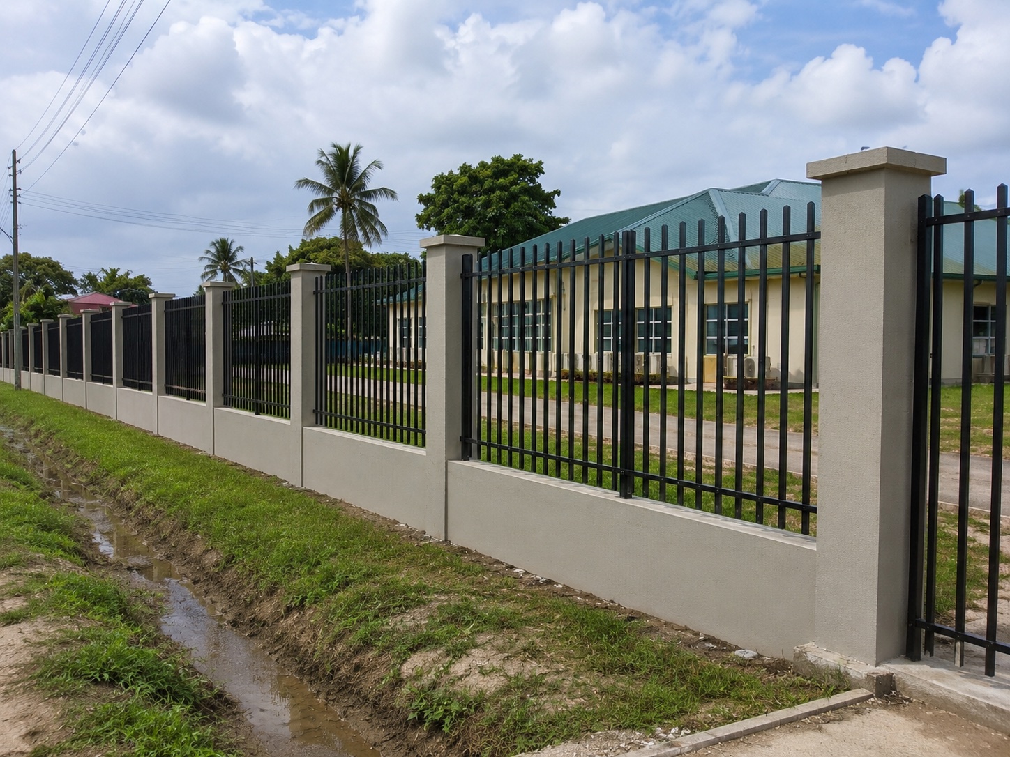 Fence installation in Guyana