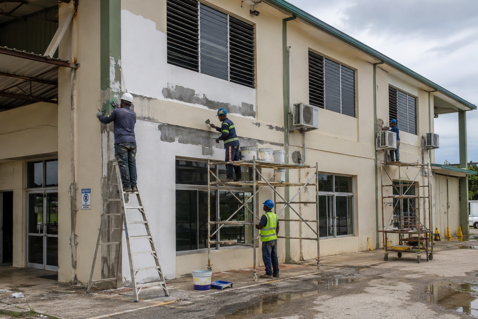 Painting and finishing works in Guyana