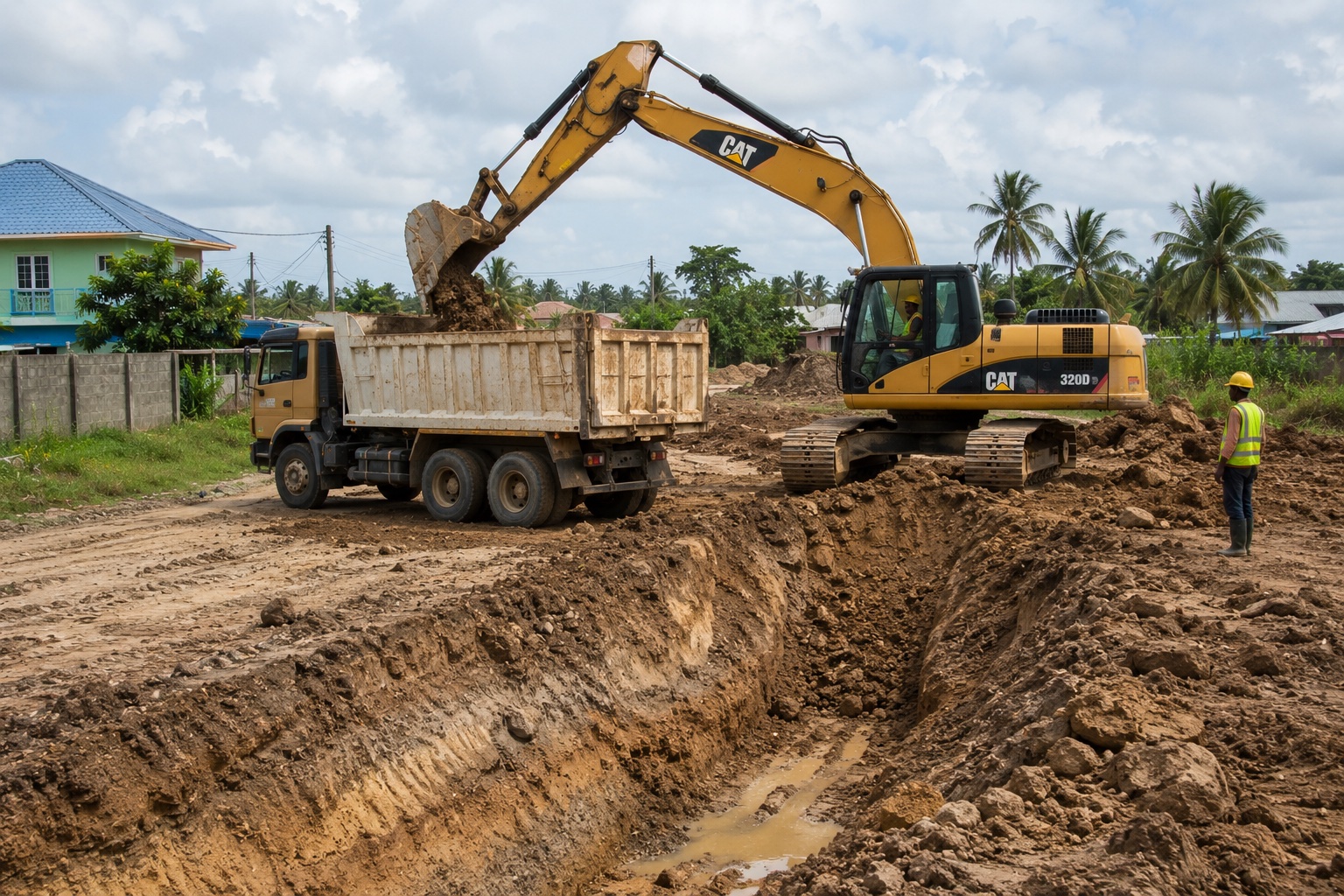 Excavation and earthworks in Guyana